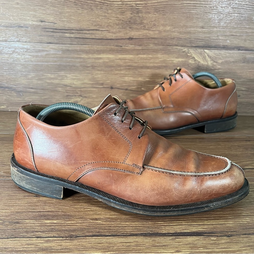 Martin Dingman Dress Shoes Brown Leather Oxfords Men’s Size 10‎